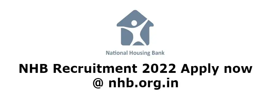 NHB Recruitment 2022 Apply now @ nhb.org.in