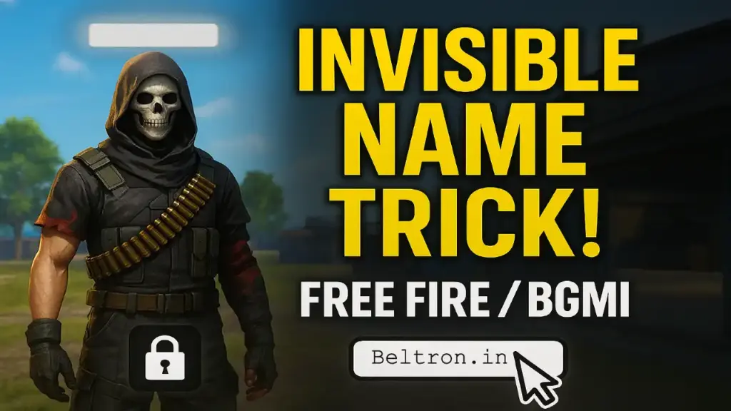 Free Fire BGMI invisible name trick